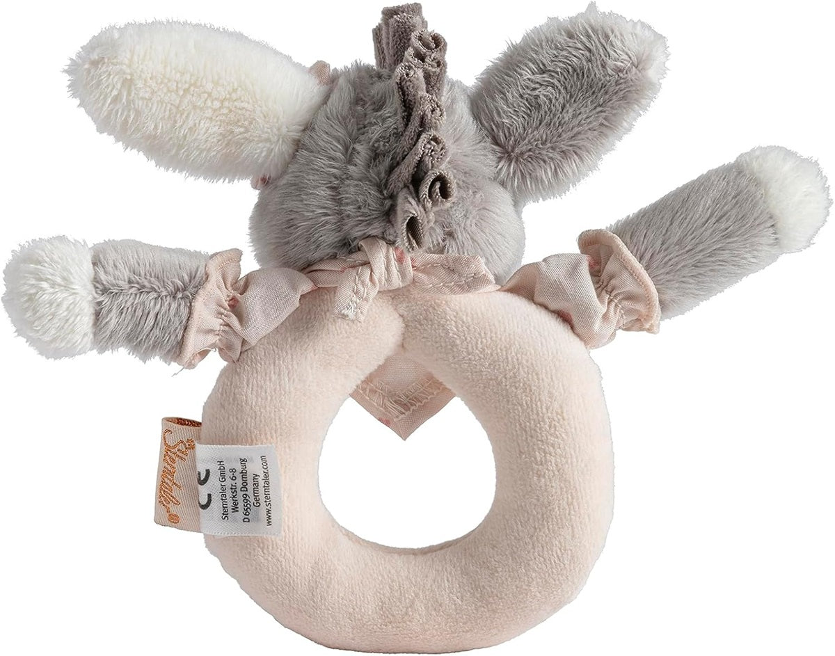 STERNTALER Burro Emmi peluche con sonajero 14 x 14 cm