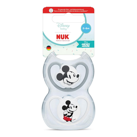 NUK Perfect Match Air nyugtatócumi 0-6 hó x2 DISNEY