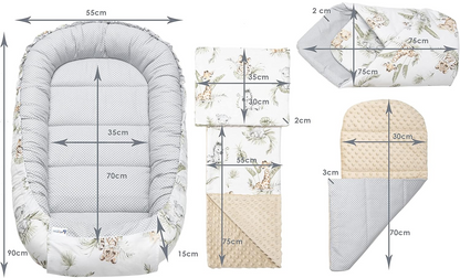 MEDIPARTNERS nest, insert, pillow, swaddle, blanket
