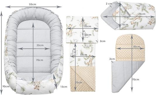 MEDIPARTNERS nest, insert, pillow, swaddle, blanket