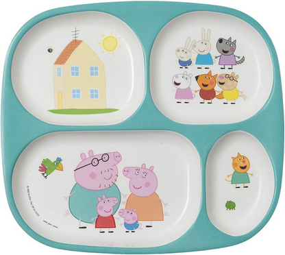 PETIT JOUR PARIS plate with Peppa Pig motif