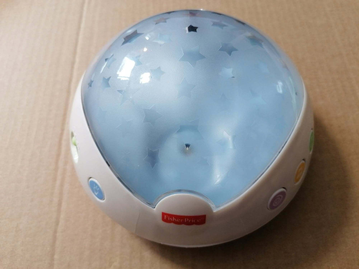 FISHER PRICE karuzela projektor + pilot z gwiazdkowym projektorem Fisher-Price, wielokolorowa, stan powystawowy