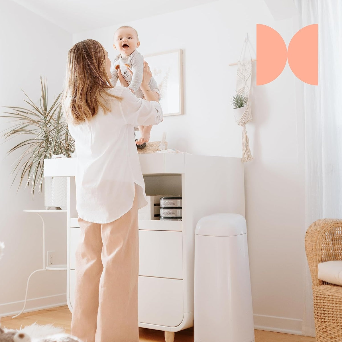 ANGELCARE Dress Up XL koš na použité pleny + náplň Dress Up 180 plen