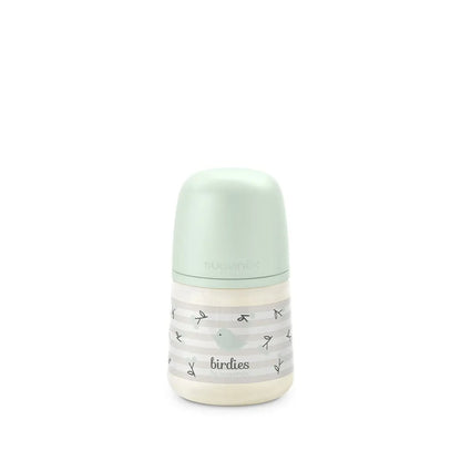 Suavinex Birdies SX Pro menta színű cumisüveg 150 ml, 0-6 hó