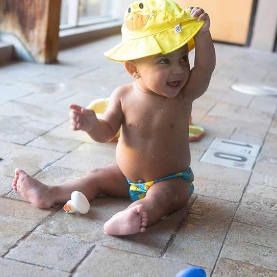 ZOOCCHINI swim diaper and hat