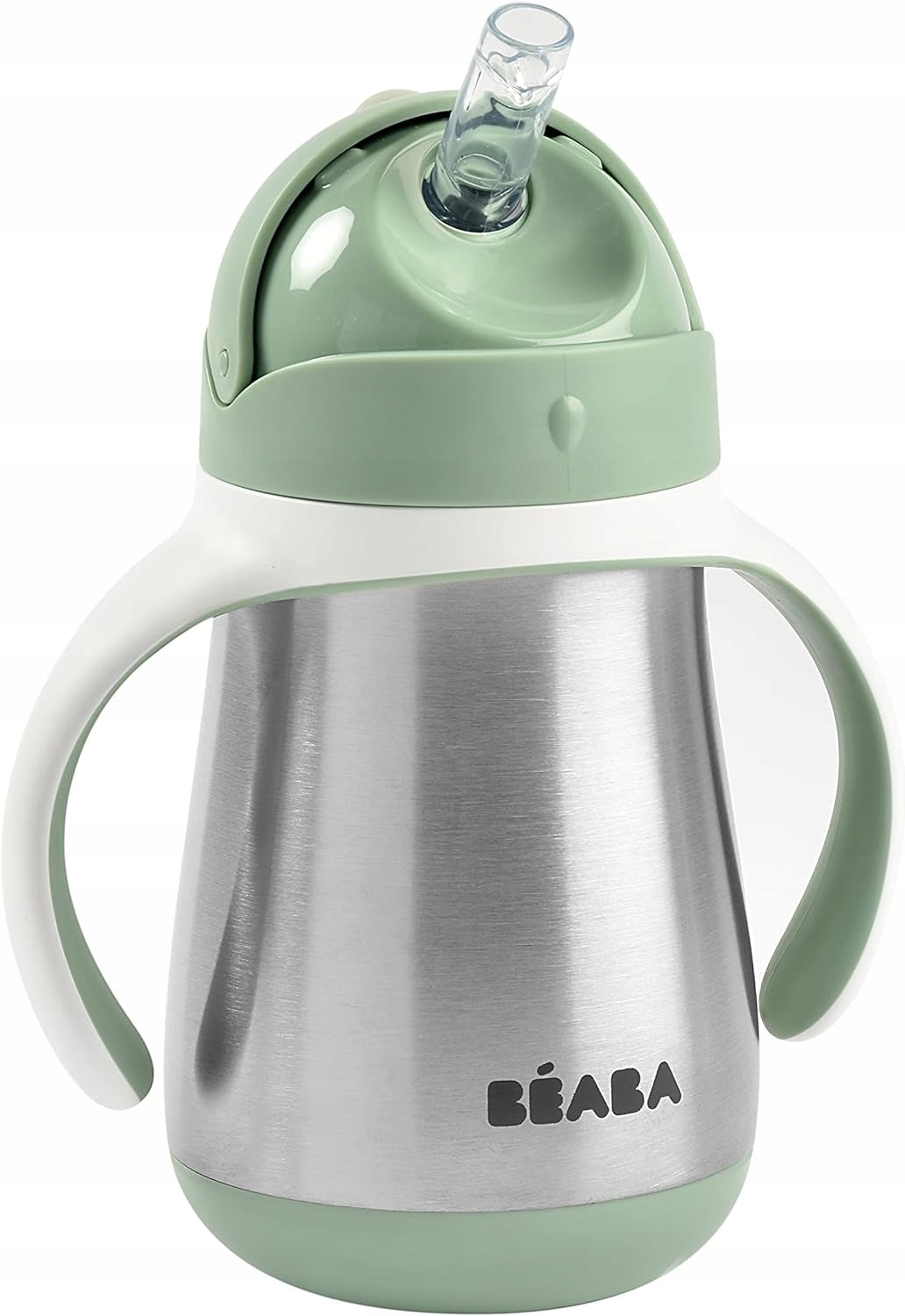 BEABA tasse anti-fuite avec paille EN ACIER 250 ml
