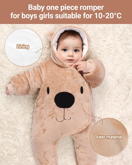 JIAMY Winteroverall mit Kapuze 6-9 Monate
