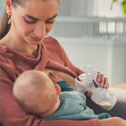 PHILIPS AVENT Natural SCF430/60 manual breast pump with bottle and brush