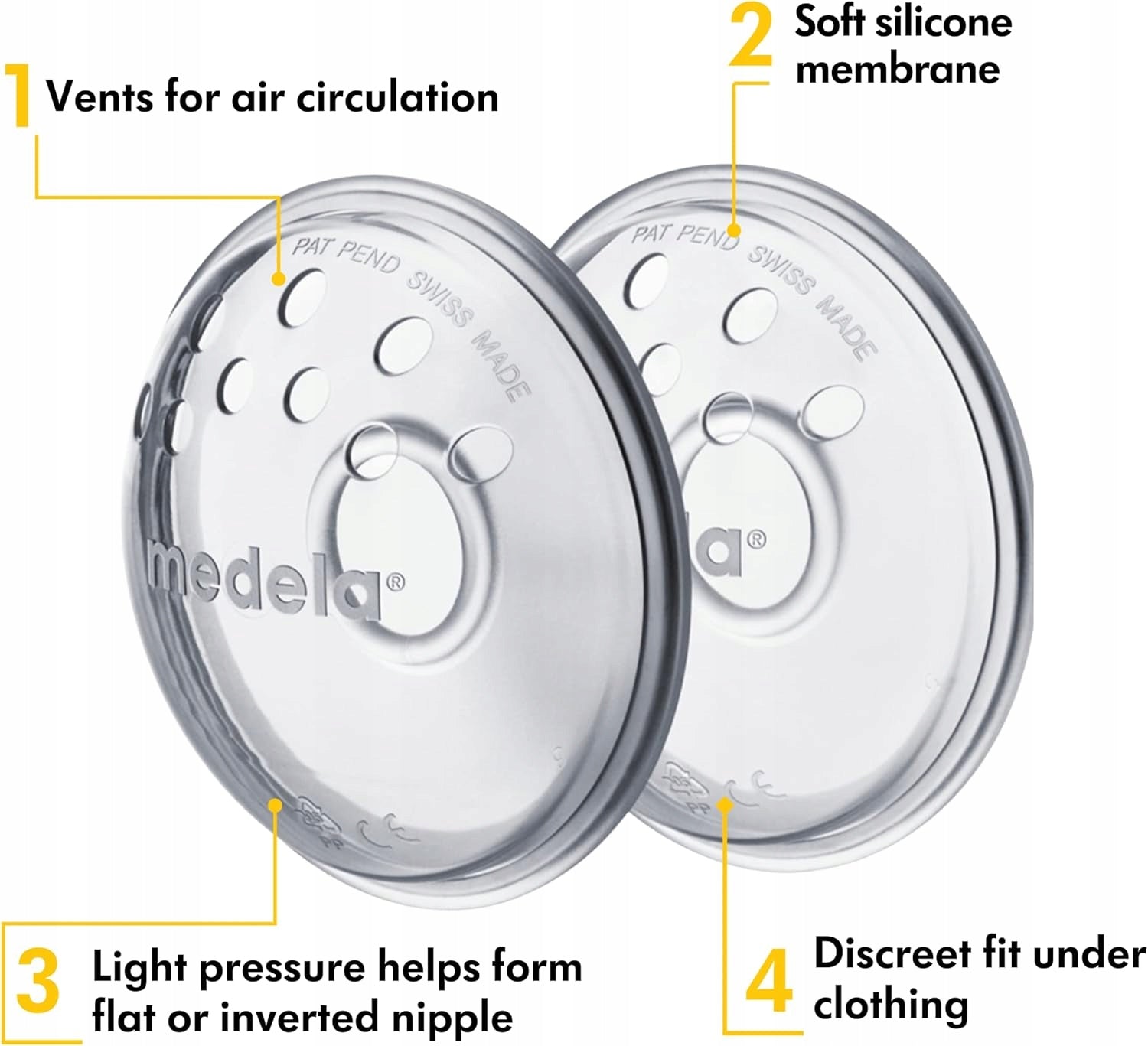 MEDELA nipple-forming shell set