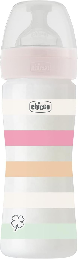CHICCO Well-Being cumisüveg 250 ml 2 hónap+ közepes folyás