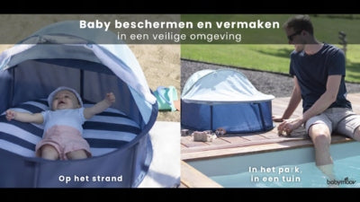 BABYMOOV BABYNI 2 az 1-ben strand sátor JÁTSZÓKERT UPF50+ védelemmel