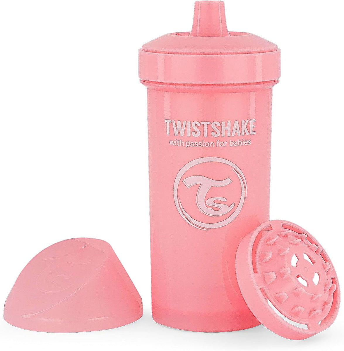 TWISTSHAKE Kid Cup csőrös, csepegésmentes pohár turmixfunkcióval, 360 ml, 12 hó+