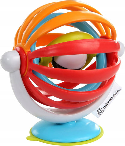 BABY EINSTEIN Sticky Spinner játék csörgővel és tapadókoronggal, 3 hónapos kortól