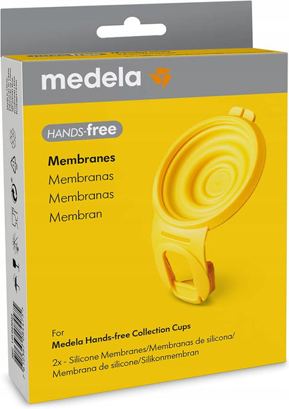 MEDELA HANDS-FREE breast pump membranes x2