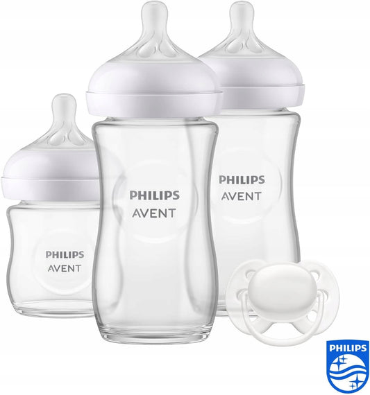 PHILIPS AVENT Natural Response Set mit 3 GLASFLASCHEN + Sauger – Produktfoto 2