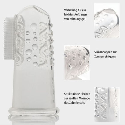 Reer szilikon ujjfogkefe a szájápoláshoz