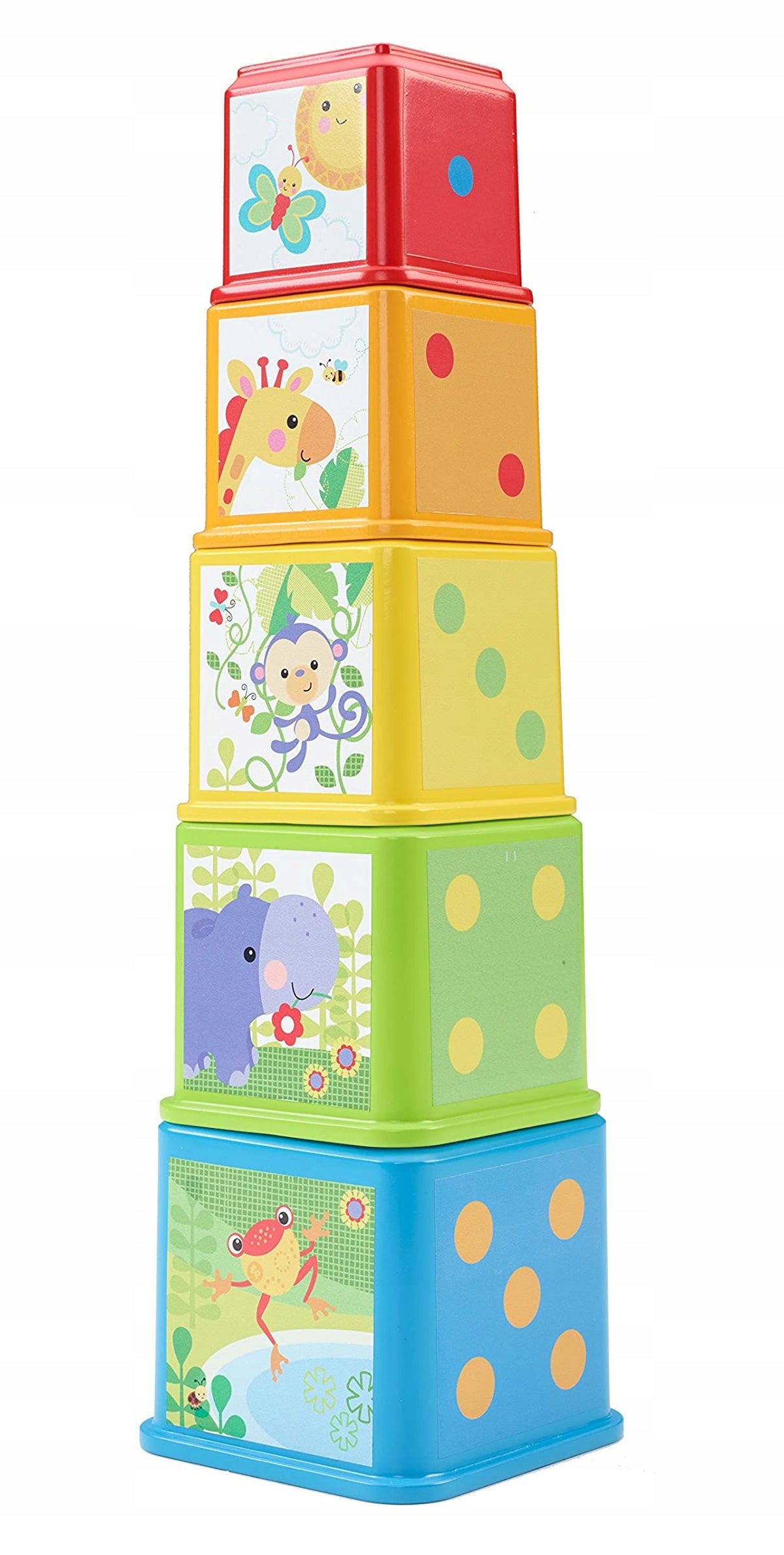 FISHER-PRICE piramidă de stivuire cu animale 5 piese 6m+