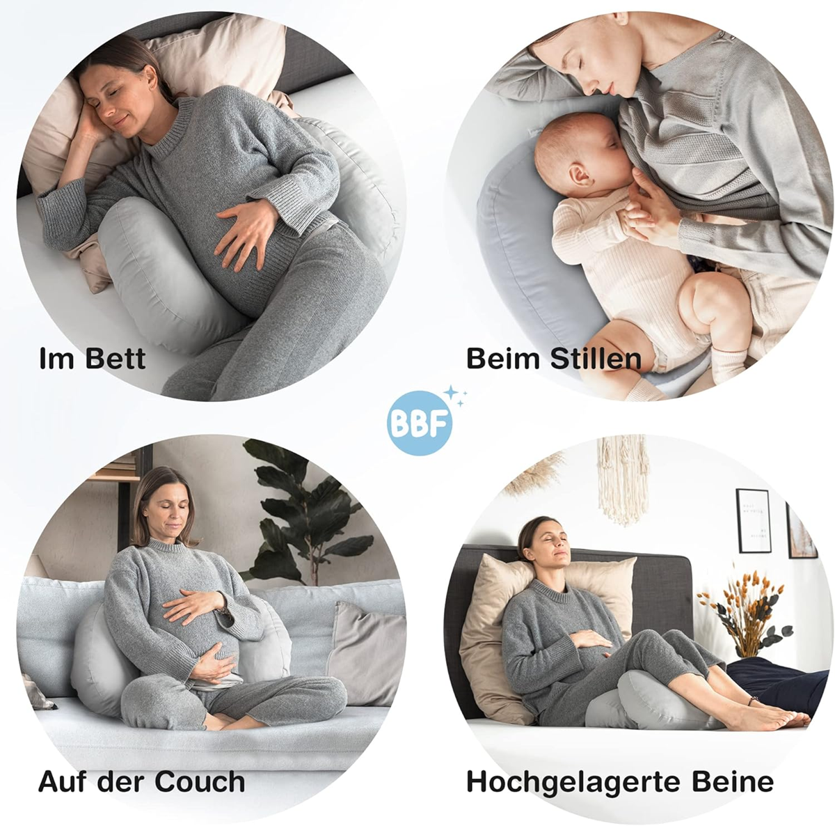 BABYBEFUN kompaktný tehotenský vankúš