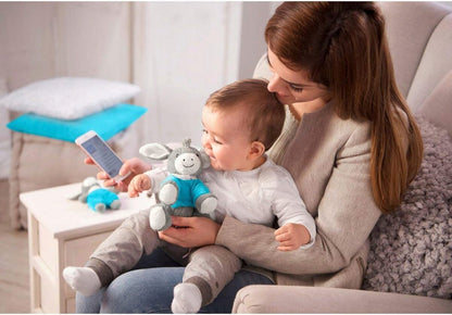 STERNTALER Âne Erik PELUCHE boîte à musique avec haut-parleur Bluetooth 20 cm