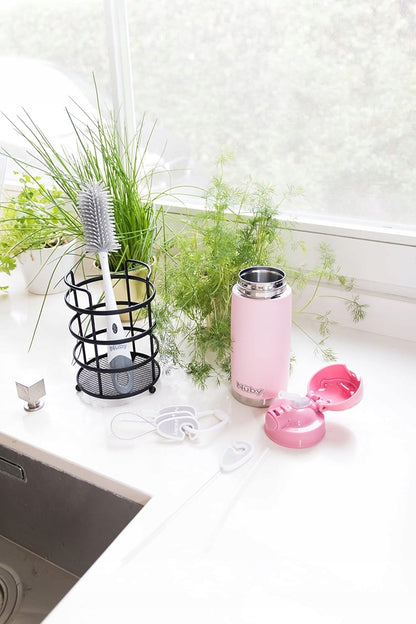 NUBY 2-in-1 bottle and teat cleaning brush + stand