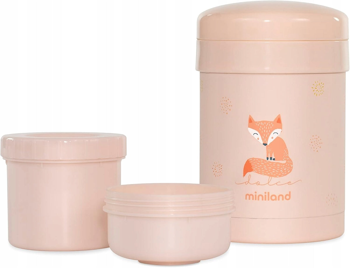 MINILAND Thermetic termos per alimenti 700 ml + 2 contenitori