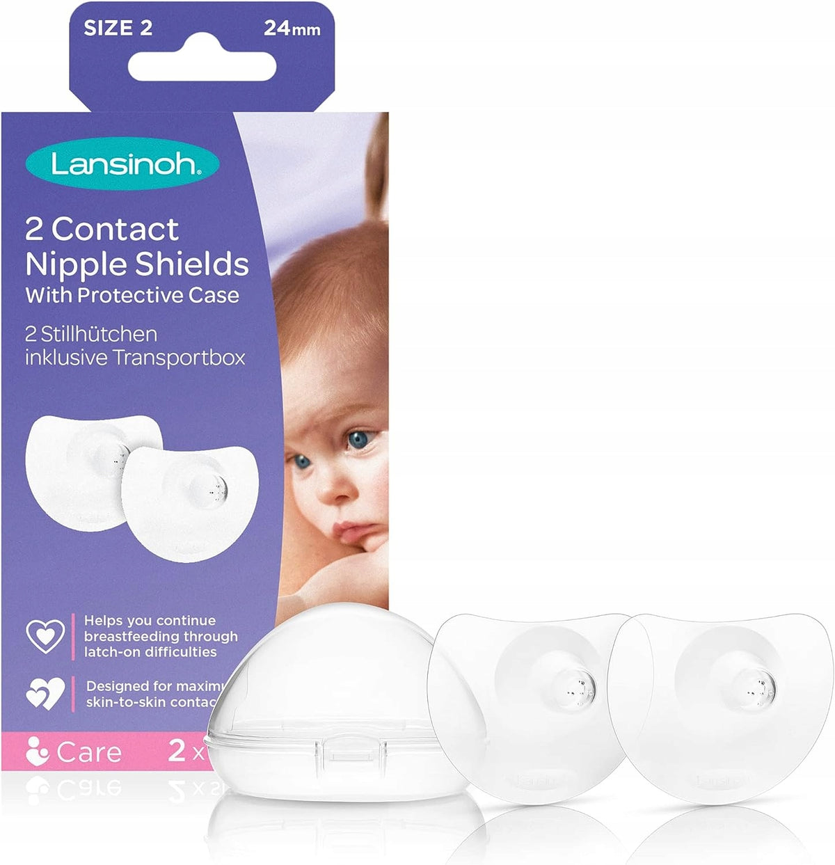LANSINOH tepelbeschermers maat 2 24mm