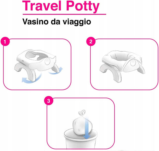 OK BABY 3W1 utazó bili + WC-szűkítő és zacskók