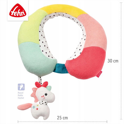 FEHN Aiko&Yuki utazó nyakpárna csörgővel EGYSZARVÚ