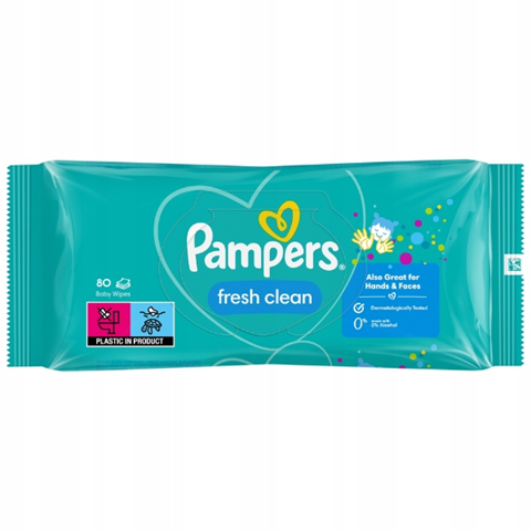 PAMPERS FRESH CLEAN vlhčené ubrousky x80