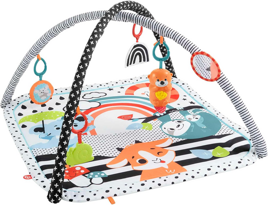 FISHER-PRICE mata edukacyjna 3w1 + zabawki