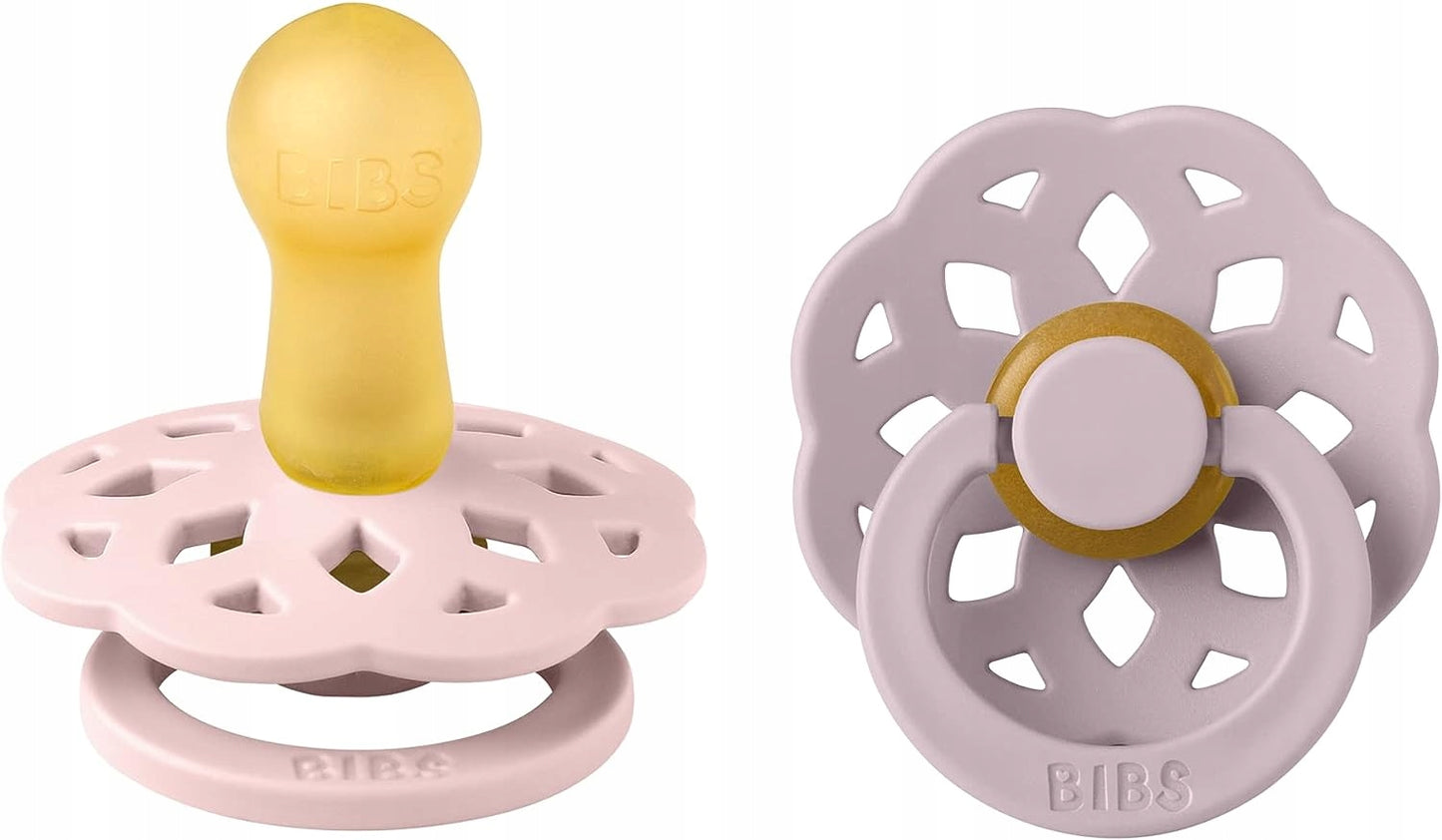 BIBS 2 round rubber pacifiers