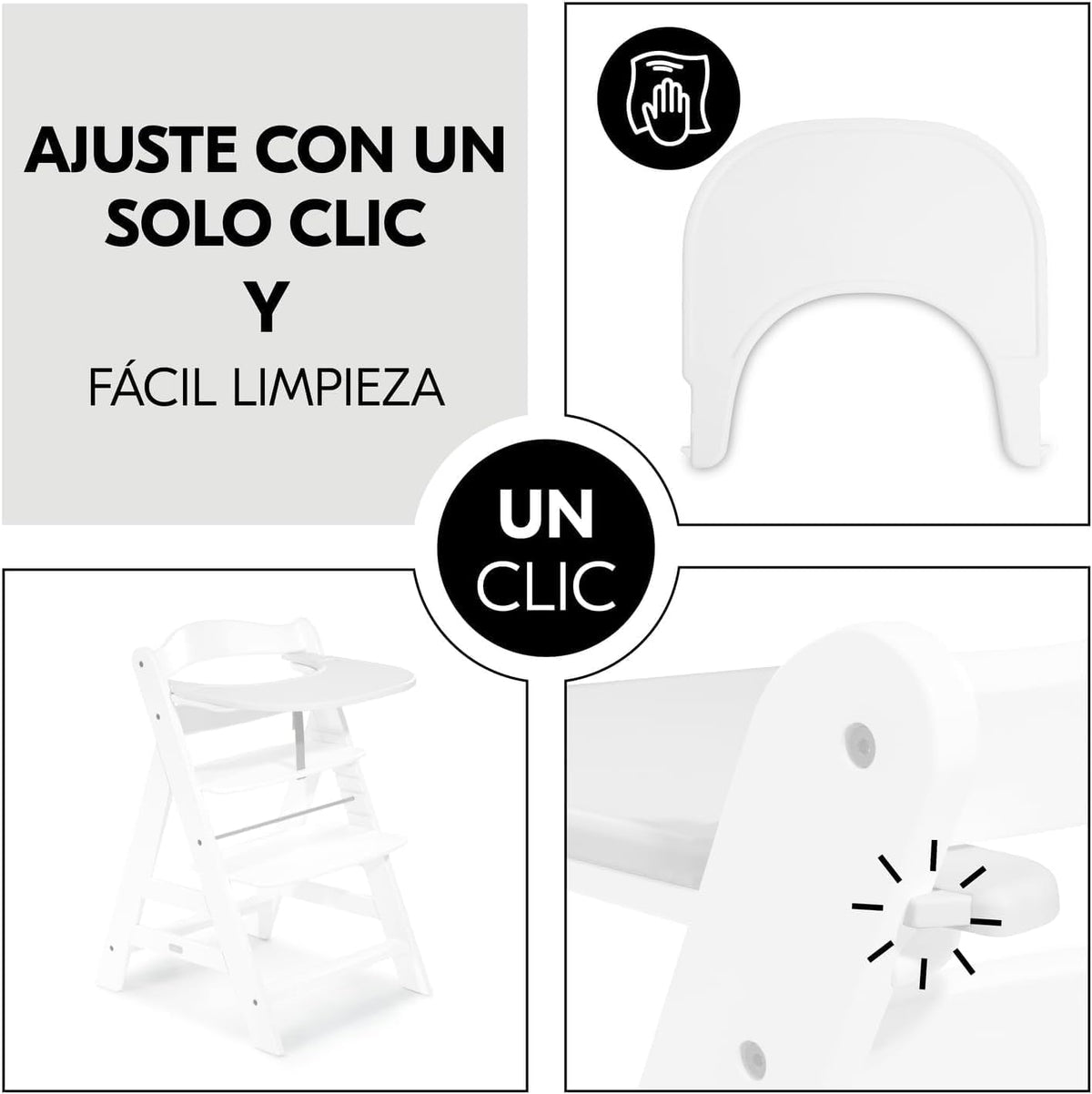 HAUCK Alpha Click Tray tálca Alpha+ és Beta+ etetőszékhez