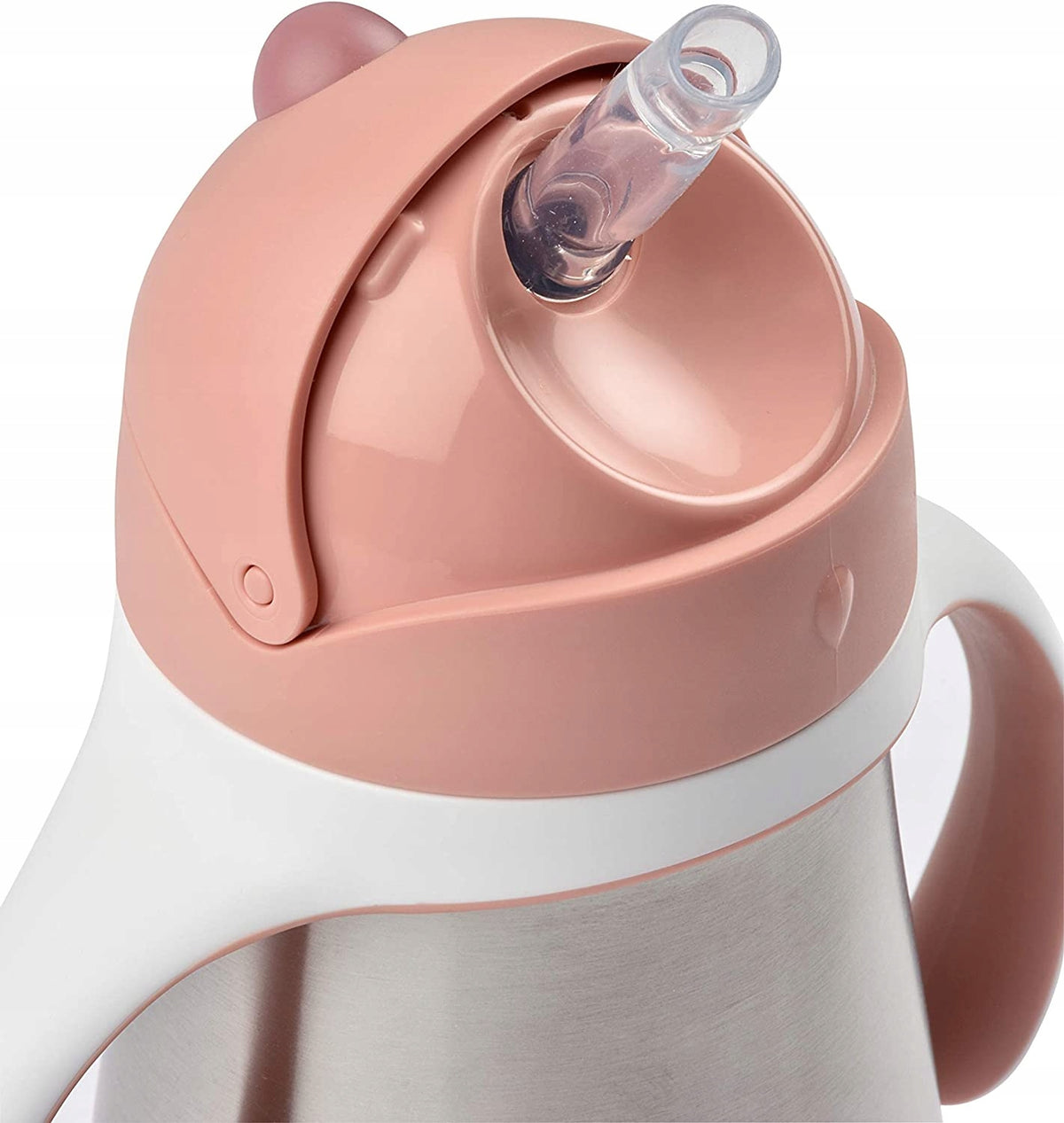 BEABA szivószálas, cseppmentes acél bögre 250 ml