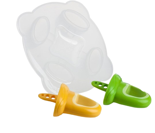 NUBY moule à glace en forme de tétine 2 pièces + plateau de congélation