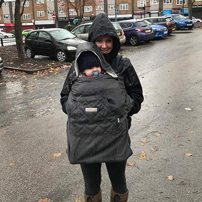 BEBAMOUR universal waterproof cover for baby carrier, stroller, and car seat