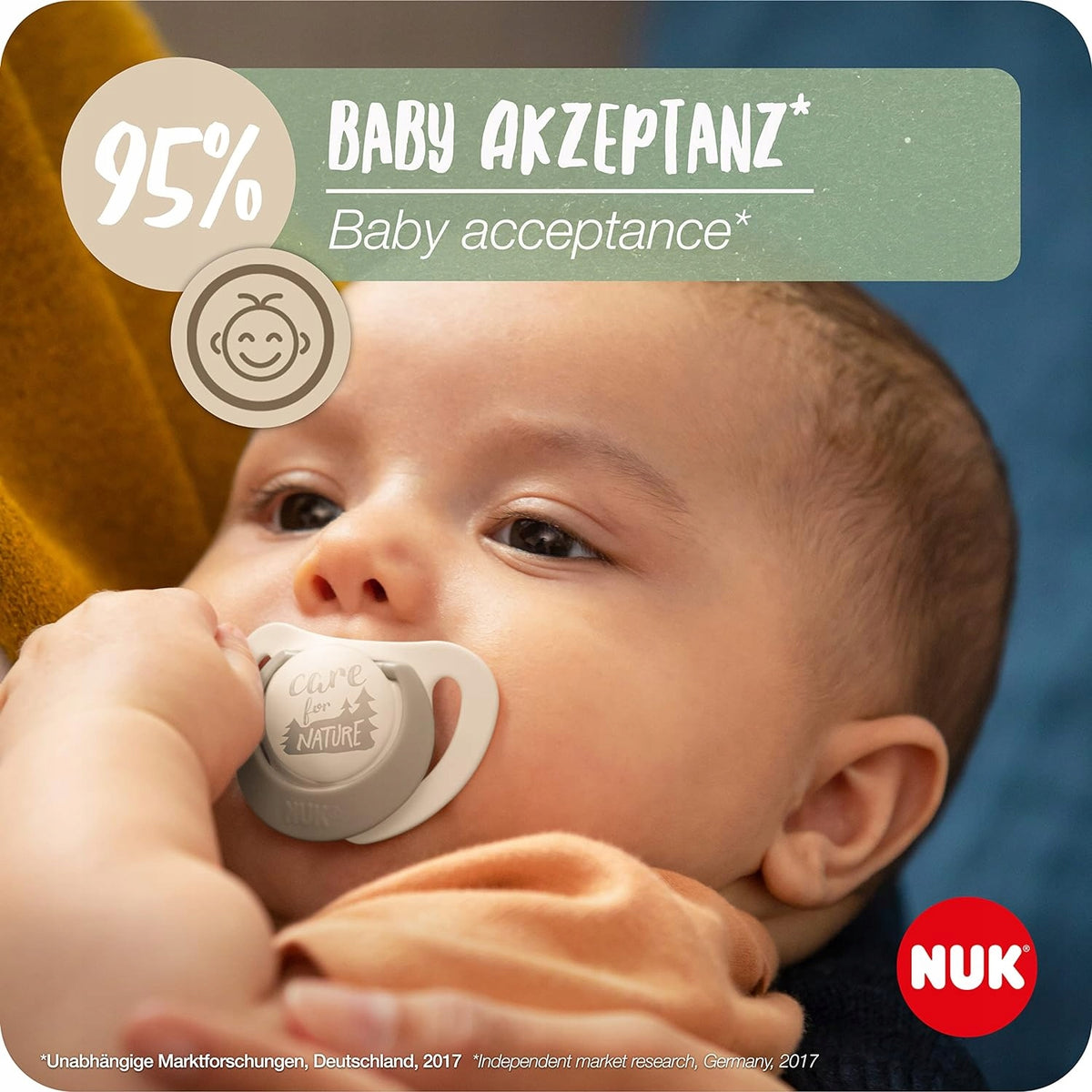 NUK for Nature dudlík uklidňující x 2 latex 18-36 měsíců