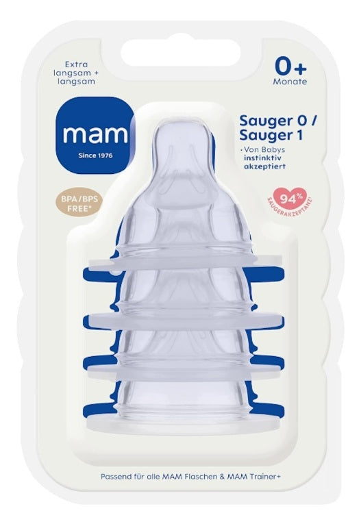 MAM dinapp till flaskor 0+ (r.1) fritt flöde x4