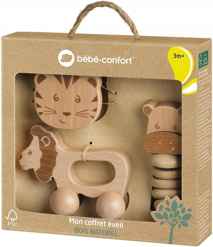 BEBE CONFORT fa csörgős játék szett 3 hónap+