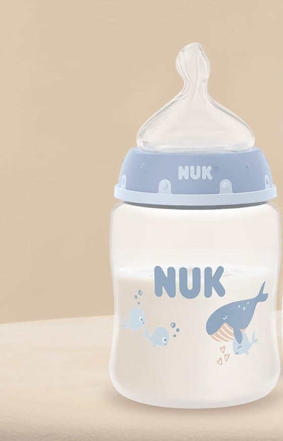 Biberon NUK First Choice+ 150 ml, tetină S cu flux lent, 0+
