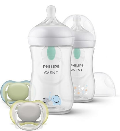 PHILIPS AVENT Natural RESPONSE AIRFREE VENT sada láhev 260ml x2 + dudlík