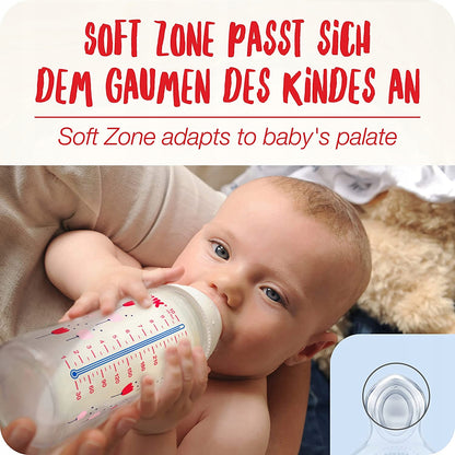 NUK NIGHT lot de 2 biberons 300 ml CONTRÔLE DE TEMPÉRATURE