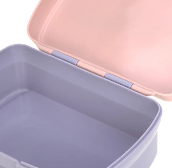 LASSIG boîte à goûter avec plateau amovible pour snacks 460 ml ARC-EN-CIEL