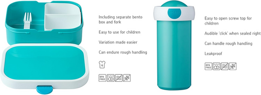 Set MEPAL cu cutie pentru prânz și gustări și bidon de 0,3 l