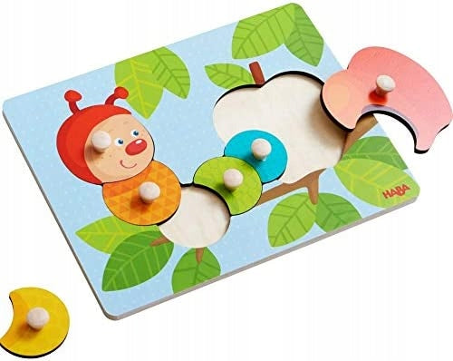 HABA Mina hernyó puzzle 6 dbos 12 hónap+ fa