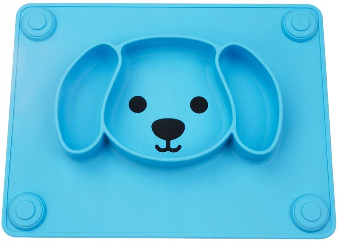 TODDLER mata talerzyk 3 KOMORY antypoślizgowy