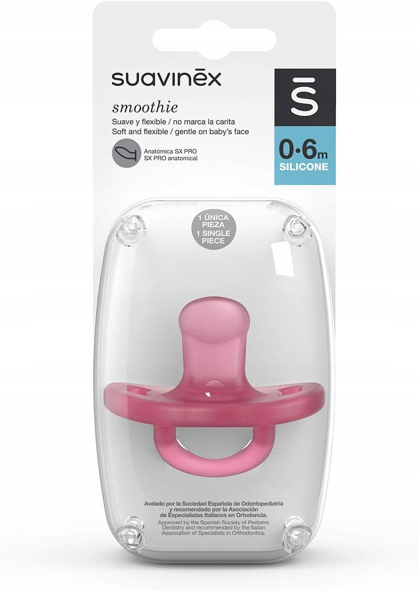 SUAVINEX nyugtató cumi SMOOTHIE szilikon 0–6 hónap