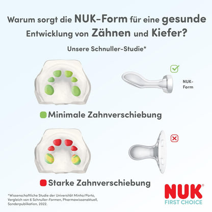 NUK First Choice silicone pacifier x2, 6–18 months