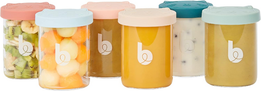 BABYMOOV ISY BOWLS recipiente din sticlă 6x250ml