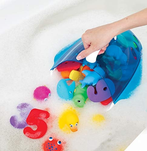 Munchkin Bath Toy Scoop kék fürdőjáték-tároló kosár