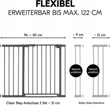 HAUCK Clear Step Autoclose 96-101CMstair gatecolour as on first photoGood, new condition, replacement